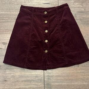 Xhileration cord mini skirt